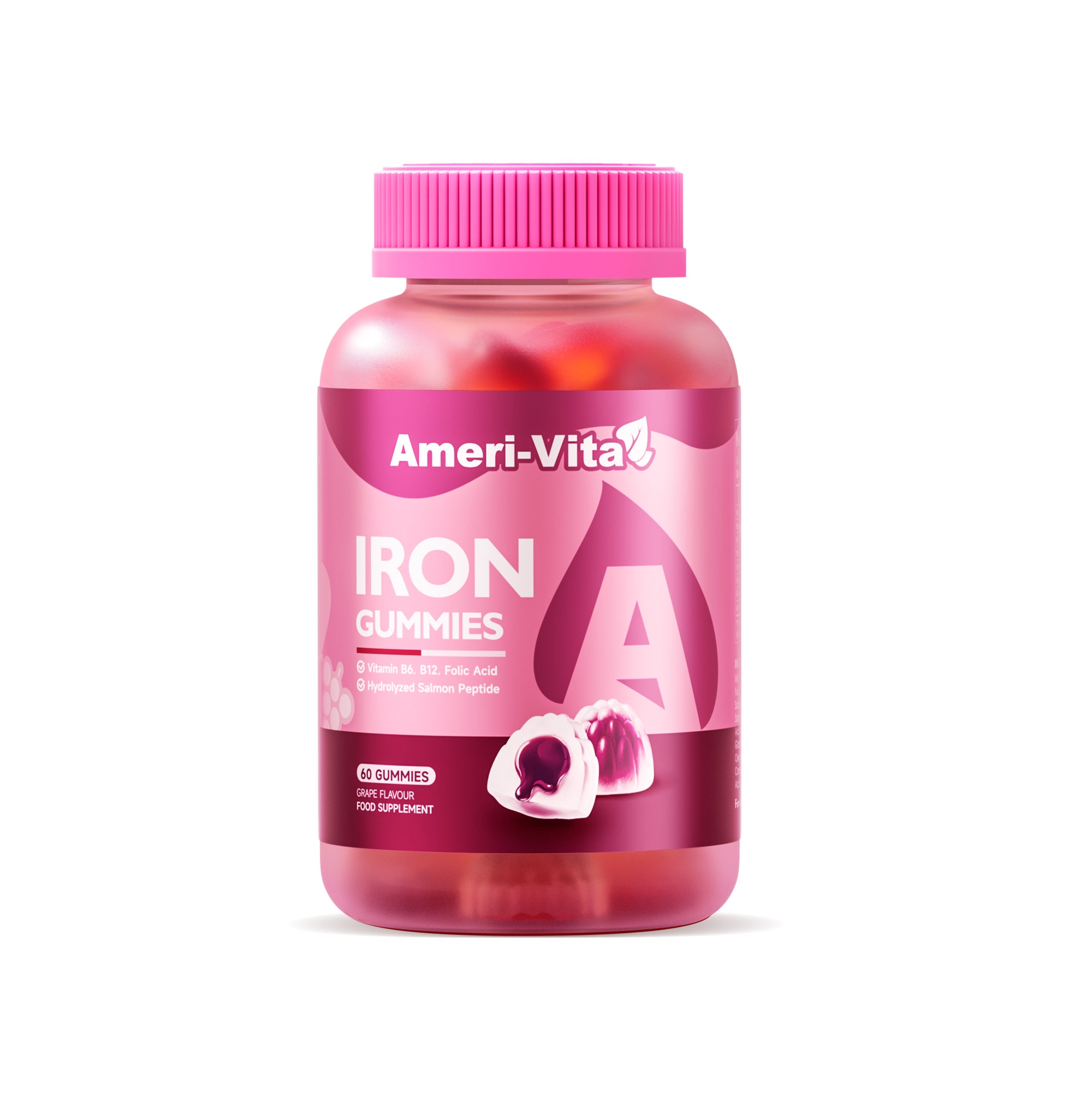 Ameri-Vita Fe+ Gummies x60 - Daily Iron Supplement